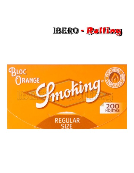 PAPEL SMOKING NARANJA 200 70MM - CAJA 20 UNI