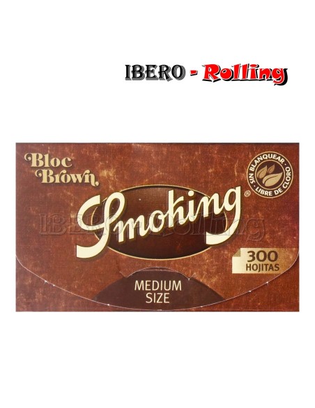 PAPEL SMOKING MARRÓN 300 78MM - CAJA 40 UNI