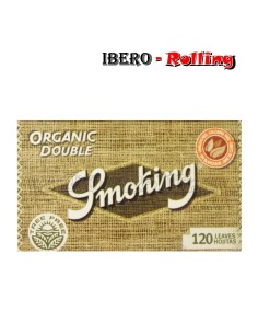 PAPEL SMOKING ORGÁNICO DOBLE 120 70MM - CAJA 25 UNI