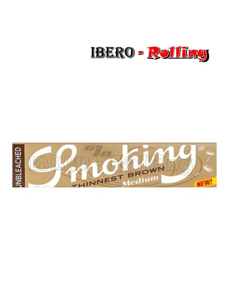 PAPEL SMOKING THINNEST MARRON 50 78MM - CAJA 25 UNI