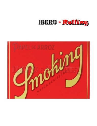 PAPEL SMOKING ROJO CUADRADO 44MM - CAJA 100 UNI