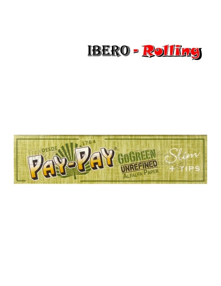 papel pay-pay alfalfa largo 32 110mm + tips