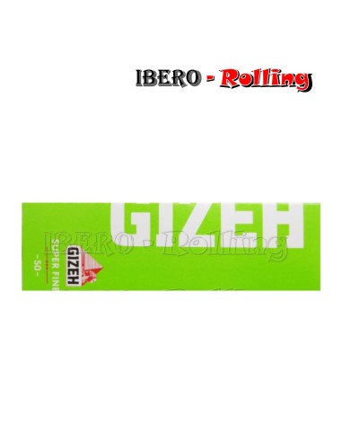 PAPEL GIZEH VERDE CORTO 70MM - CAJA 50 UNI
