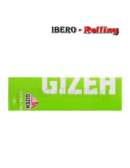 PAPEL GIZEH VERDE CORTO 70MM - CAJA 50 UNI