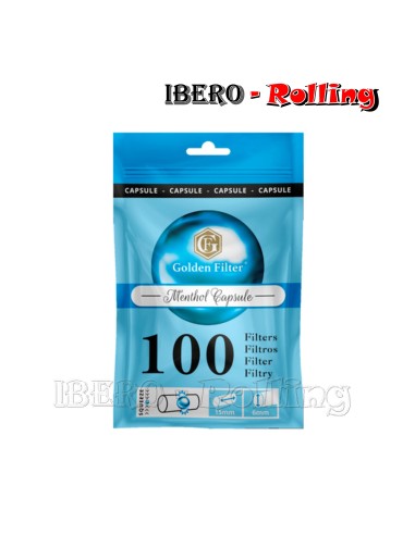 FILTROS GOLDEN FILTER CAPSULA 6MM BOLSA 100 - CAJA 10 UNI