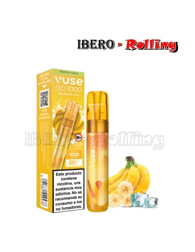 POD DESECHABLE VUSE 1000 PLATANO 20MG - CAJA 10 UNI
