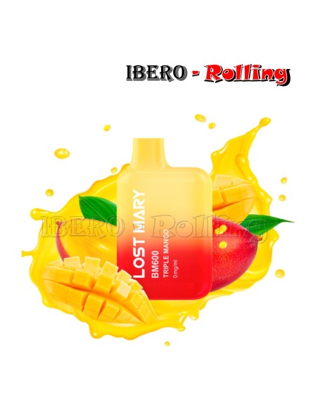 C.DESECHABLE LOST MARY TRIPLE MANGO 0MG- CAJA 10 UNI