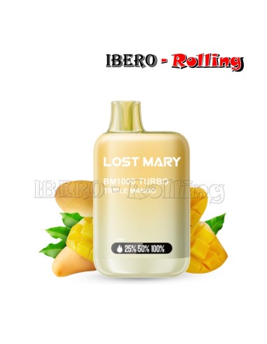 C.DESECHABLE LOST MARY 1000 TRIPLE MANGO 20MG- CAJA 10 UNI