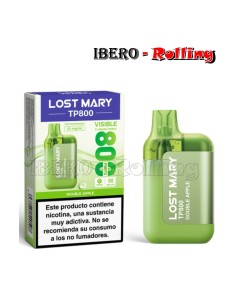 C.DESECHABLE LOST MARY 800 DOUBLE APPLE 20MG - CAJA 10 UNI