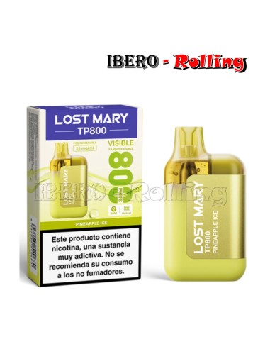 C.DESECHABLE LOST MARY 800 PINNEAPPLE ICE 20MG - CAJA 10 UNI