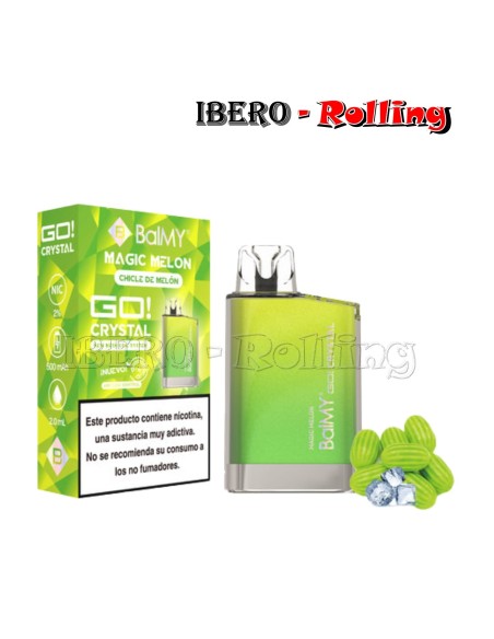 C.DESECHABLE BALMY GO CHICLE MELON 20MG - CAJA 10 UNI
