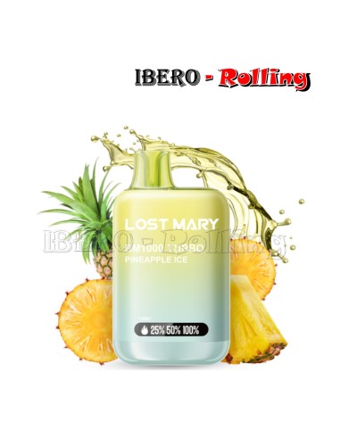 C.DESECHABLE LOST MARY 1000 PINNEAPPLE ICE 20MG - CAJA 10 UNI