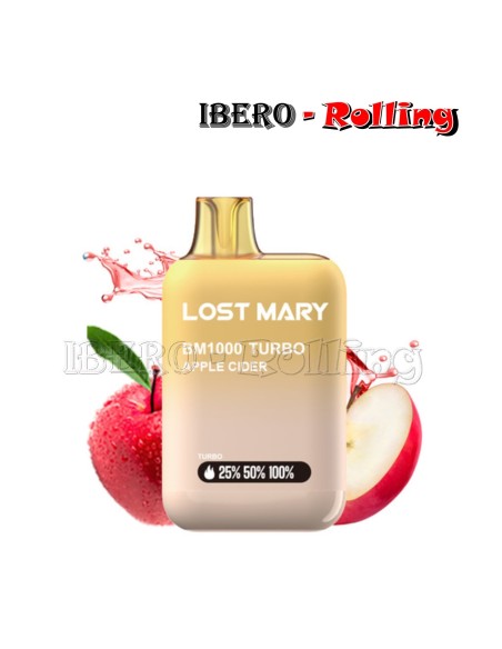 C.DESECHABLE LOST MARY 1000 APPLE CIDER 20MG - CAJA 10 UNI
