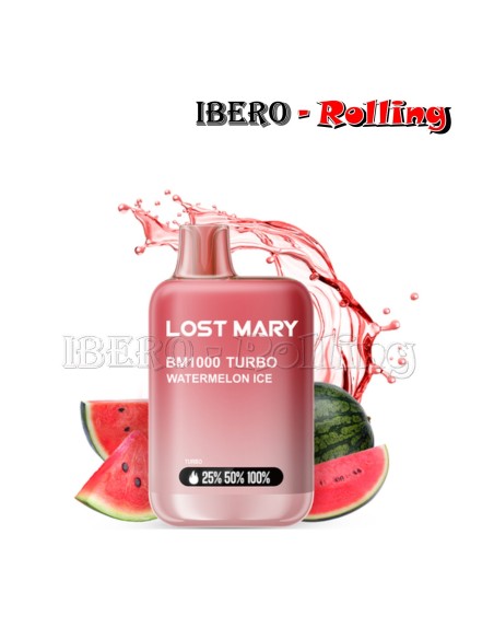 C.DESECHABLE LOST MARY 1000 WATERMELON 20MG - CAJA 10 UNI