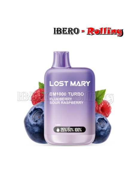 C.DESECHABLE LOST MARY 1000 BLUE-SOUR-RAS 20MG - CAJA 10 UNI