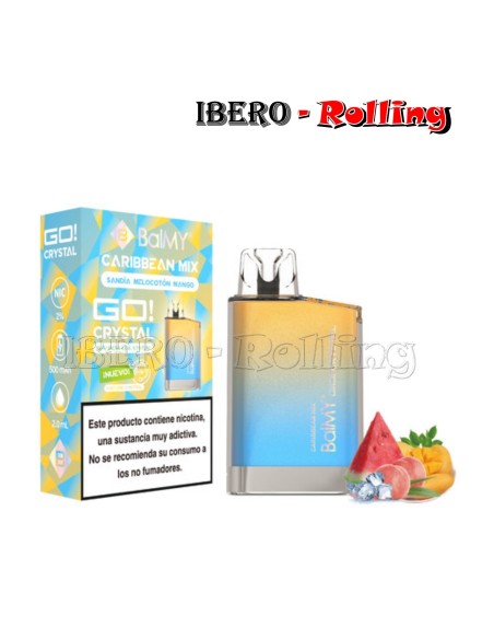 C.DESECHABLE BALMY GO SANDIA-MELOCOTON-MANGO 20MG - CAJA 10 UNI