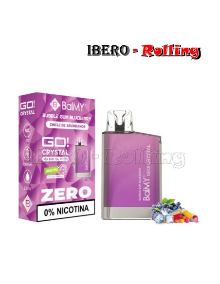 C.DESECHABLE BALMY GO CHICLE ARANDANO 0MG - CAJA 10 UNI