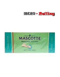 tubos mascotte menthol 100 caja