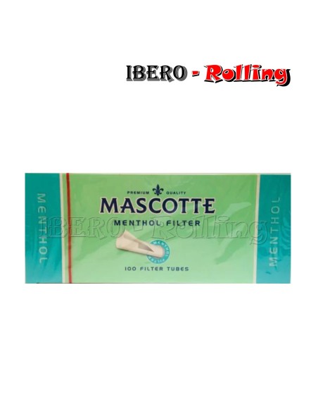 tubos mascotte menthol 100 caja