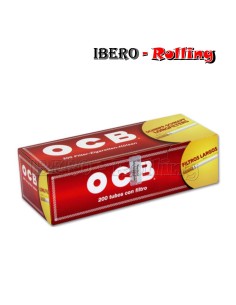 Tubos OCB Rojo Caja 200 Unidades