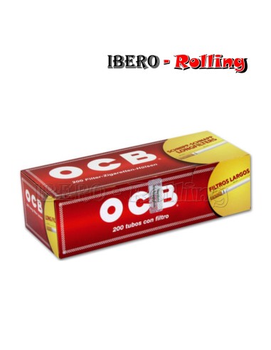 Tubos OCB Rojo Caja 200 Unidades