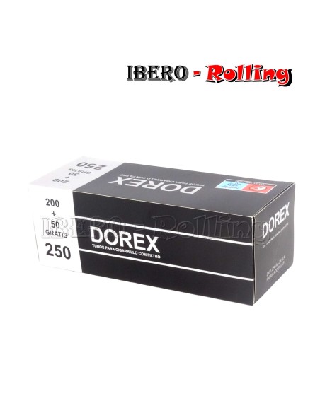 TUBOS DOREX NEGRO 250 TUBOS - CAJON 40 UNI