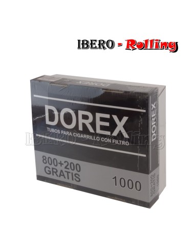 TUBOS DOREX NEGRO 1000 TUBOS - CAJON 5 UNI