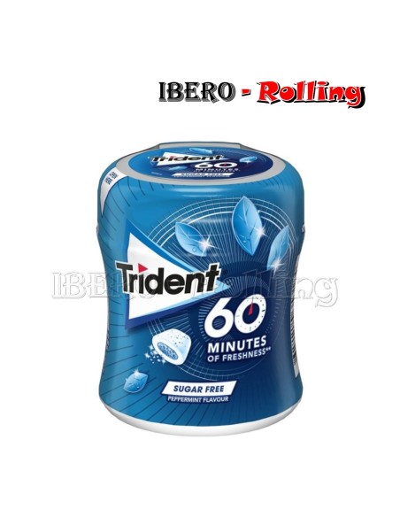 CHICLES TRIDENT 60 MINUTOS MENTA - CAJA 6 UNI