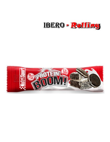 BARRITA PROTEINA NUTRISPORT COOKIES CREAM - CAJA 24 UNI