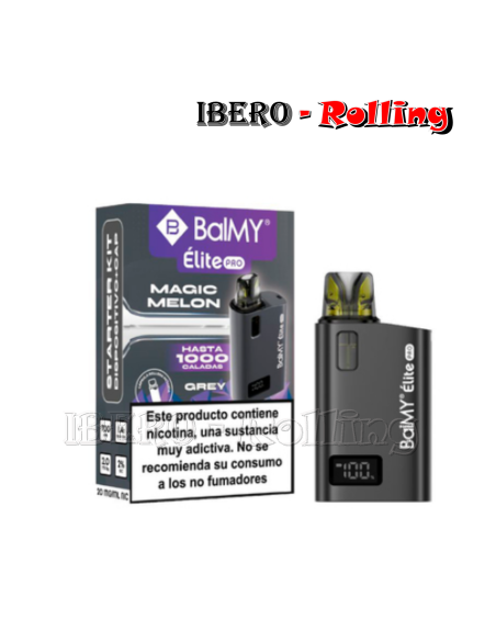 C.RECARGABLE BALMY ÉLITE CHICLE MELÓN 20MG - CAJA 10UNI