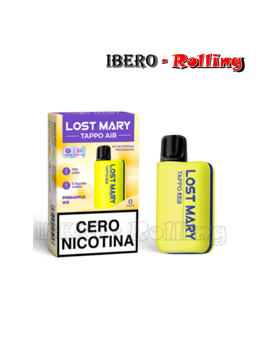 C.RECARGABLE LOST MARY KIT PIÑA HELADA 0MG-CAJA 10UNI