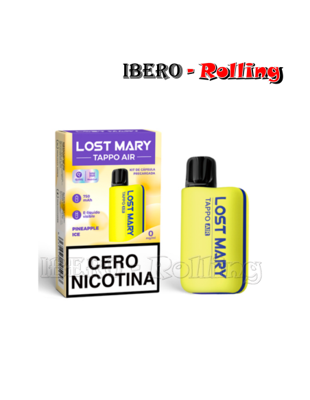 C.RECARGABLE LOST MARY KIT PIÑA HELADA 0MG-CAJA 10UNI