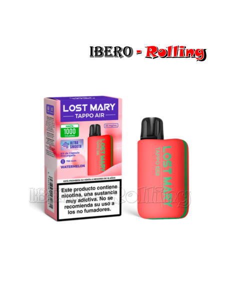 C.RECARGABLE LOST MARY KIT WATERMELON 20MG-CAJA 10UNI