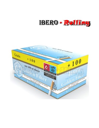 TUBOS GOLDEN FILTER LARGO 1100 TUBOS - CAJON 12 UNI