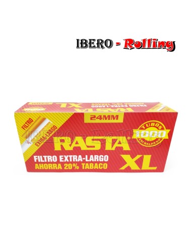 TUBOS RASTA ROJO 1000 - CAJON 10 UNI