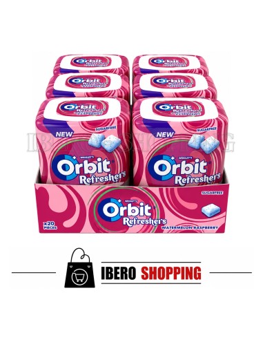 Comprar online CHICLES ORBIT REFRESHERS SANDÍA caja de 6 unidades