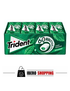 Comprar online CHICLES TRIDENT BOX VIBES HIERBABUENA - CAJA 6 UNI
