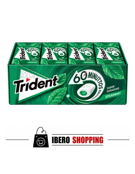 Comprar online CHICLES TRIDENT BOX VIBES HIERBABUENA - CAJA 6 UNI
