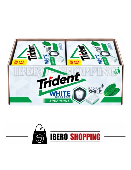 Comprar online CHICLES TRIDENT BOX VIBES HIERBABUENA - CAJA 6 UNI