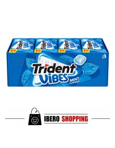 Comprar online CHICLES TRIDENT BOX VIBES HIERBABUENA - CAJA 6 UNI