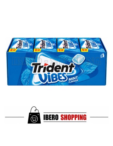 Comprar online CHICLES TRIDENT BOX VIBES HIERBABUENA - CAJA 6 UNI
