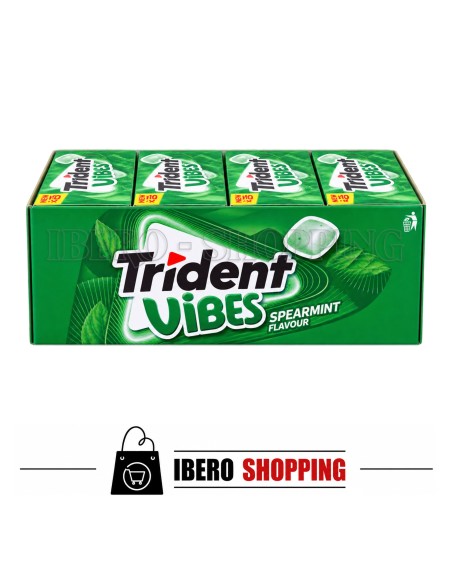 Comprar online CHICLES TRIDENT BOX VIBES HIERBABUENA - CAJA 6 UNI