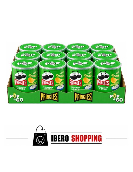 PATATAS PRINGLES CEBOLLA 40G - CAJA 12 UNI
