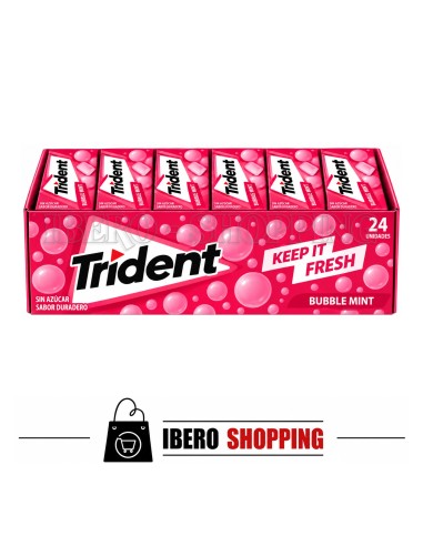 Comprar online CHICLES TRIDENT BOX VIBES HIERBABUENA - CAJA 6 UNI