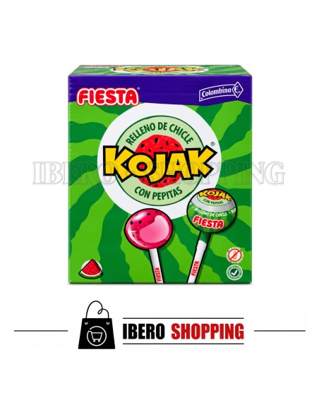 Comprar online  CHUPACHUPS KOJAK SANDÍA-CAJA 100UNI