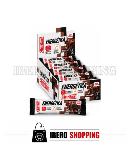 Comprar online barrita de proteina nutrisport Chocolate con Avellanas.