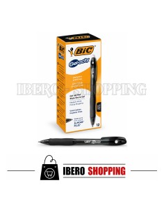 BOLIGRAFO BIC-GEL DE COLOR NEGRO 12 UNIDADES