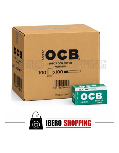 Comprar online tubos ocb mentol 100 tubos al mejor precio.