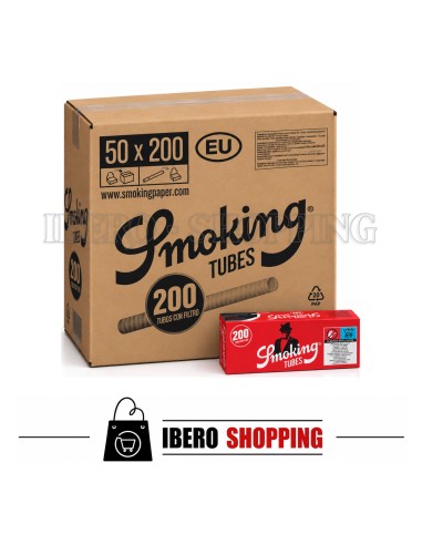 Comprar online tubos smoking rojo 200 tubos al mejor precio.