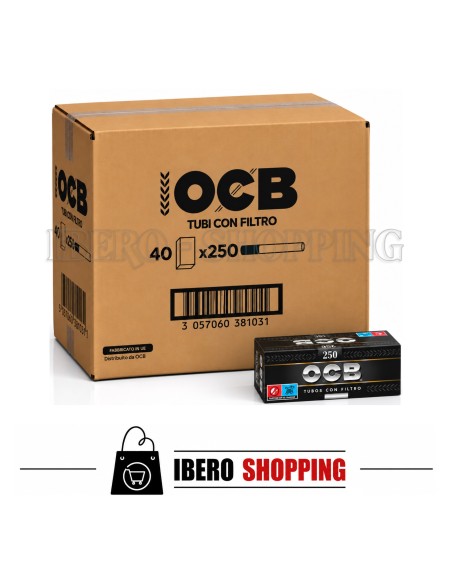 Comprar online tubos ocb negro 250 tubos al mejor precio.